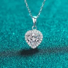 AnuJewel Heart Moissanite Pendant 11