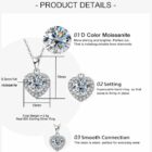 AnuJewel Heart Moissanite Pendant 20