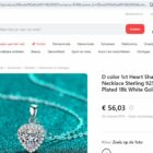 AnuJewel Heart Moissanite Pendant 24