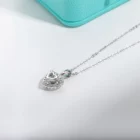 AnuJewel Heart Moissanite Pendant 3